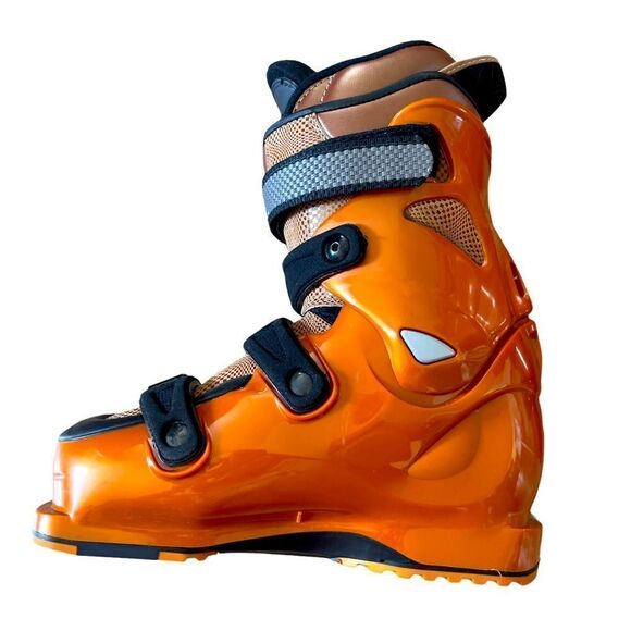 ROSSIGNOL Skiboots Orange/Leather Size 23.5 (6.5) NEW IN BOX - Picture 6 of 16